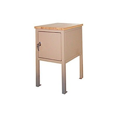 BUILT RITE BR Built-Rite Cabinet Shop Stand, Maple Butcher Block Square Edge, 24"W x 36"D x 30"H, Beige SC23B94-BG